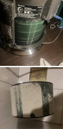 공기청정기 필터 오염